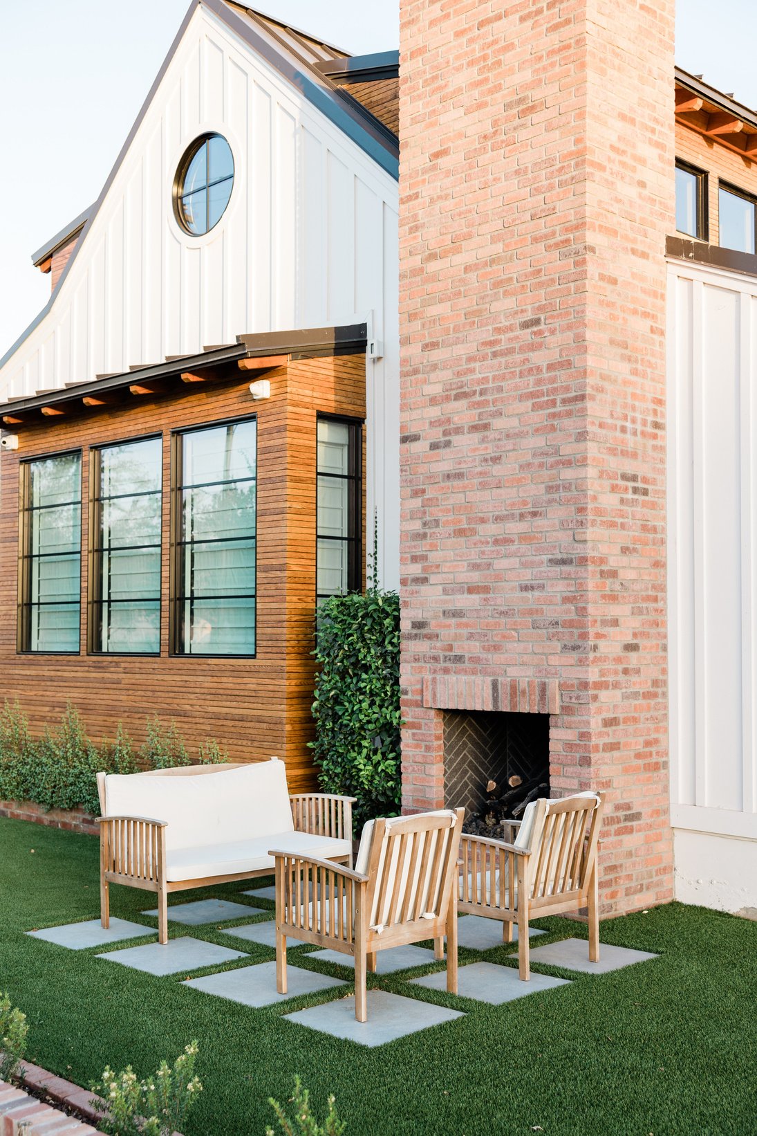 Chairs and Sofa by the Fireplace